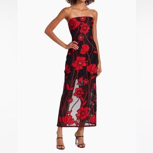 Milly Shiloh Grand Fleur Embroidered Dress
